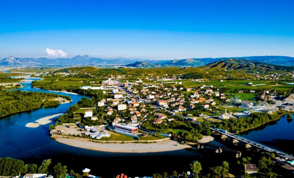 ville de Shkodër en Albanie