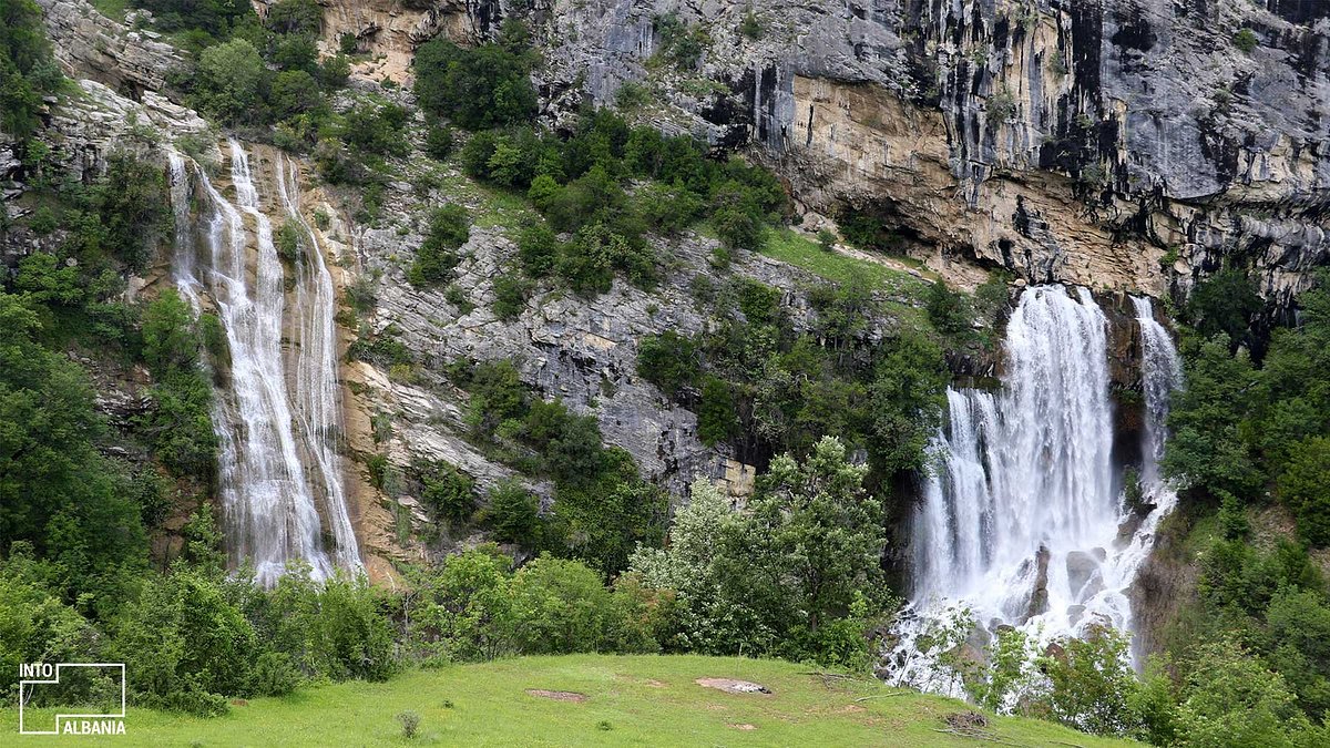 chutes d'eau de sotira à Elbasan en Albanie