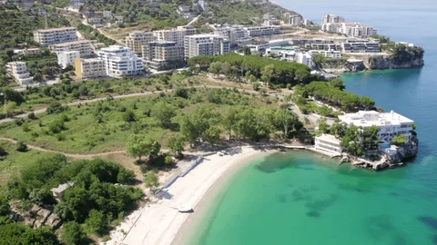 Vue drone de Vlora Albanie